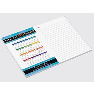 25 Sheets - 6" x 8" Post-it Custom Printed Notepads, Full Colour
