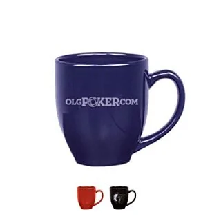 14 oz Printed Bistro Ceramic Colour Mugs