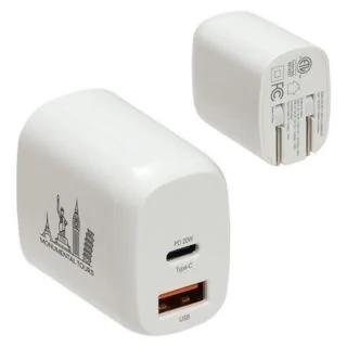 EAC-SF21 Sonic 20W Fast USB-C PD Charger with Dual Outputs