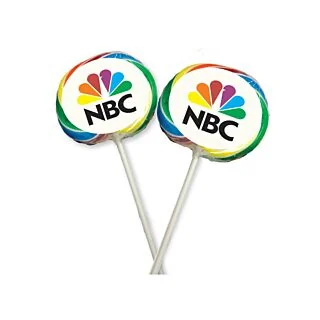 Rainbow Whirly Lollipops