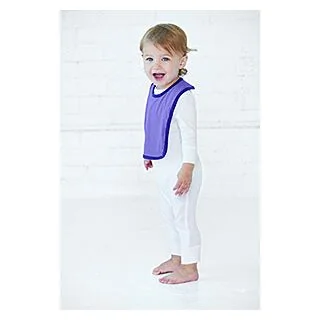 RS1004 Rabbit Skins Infant Contrast Trim Bib - 100% Cotton