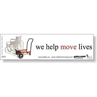 3.5" x 7.5" Rectangular Bumper Sticker