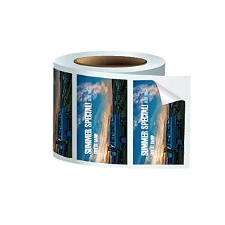 2.5" x 1.5" Rectangle Glossy Stickers On a Roll