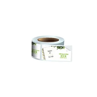 2" x 1" Rectangle Glossy Stickers On a Roll