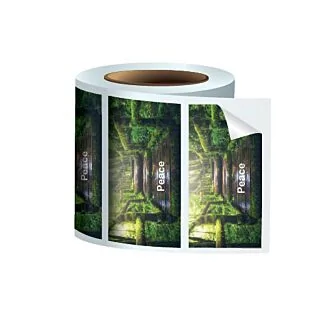 3" x 1.5" Rectangle Glossy Stickers On a Roll