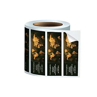 3" x 1" Rectangle Glossy Stickers On a Roll