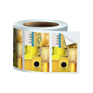 3" x 2" Rectangle Glossy Stickers On a Roll