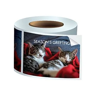 4" x 3" Rectangle Glossy Stickers On a Roll