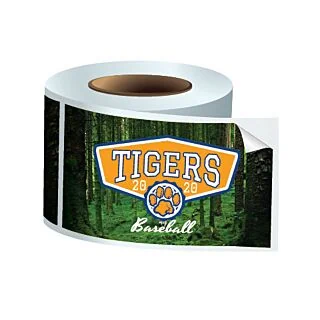 5" x 3" Rectangle Glossy Stickers On a Roll