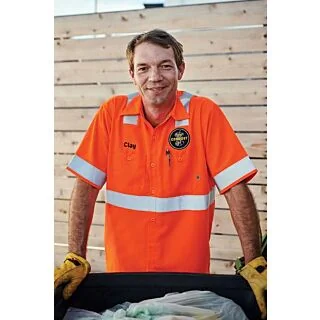 SS24-HV HI-VISIBILITY SHORT SLEEVE WORK SHIRT 