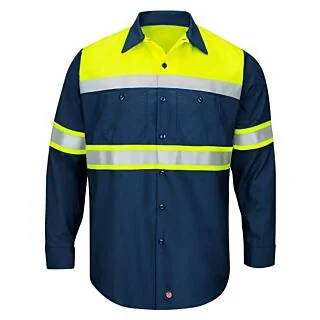 SY70 HI-VISIBILITY LONG SLEEVE RIPSTOP WORK SHIRT 