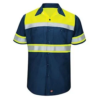 SY80 HI-VISIBILITY SHORT SLEEVE RIPSTOP WORK SHIRT