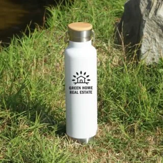 WB9723 Loki Stainless Steel Bottle - 22 oz Insulated with Bamboo Lid