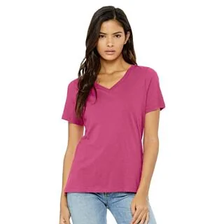 B6405 Bella Ladies' Relaxed Jersey V-Neck T-Shirt
