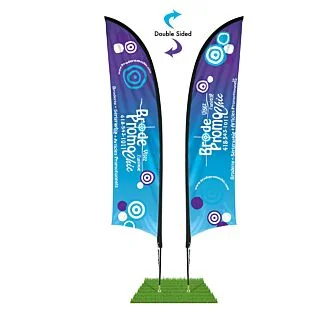 WF-2SM 13' Shark Fin Wind Flag Kit - Double Sided
