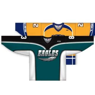 ZH300 Series: AK-Knit Sublimated Hockey Jersey with Full Arm & Side Inserts