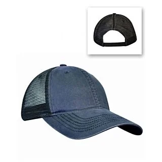 ZK641 Bio Washed Cotton Twill Front with Soft Mesh Sides & Back