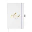 The Plato Journal features a smooth leatherette cover that delivers a polished look with everyday durability. Inside, lined pages provide a clean and organized writing surface for notes, ideas, or journaling. An elastic band closure keeps pages securely i