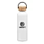 The Greenstone Aluminum bottle features a sleek matte finish and a bamboo twist lid with a convenient carrying handle. A great bottle for every day use, from the home to the office to the gym.Single-walled aluminum body is 100% Recyclable!Product Size: 2.