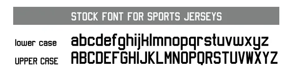 Stock Artik Jersey Font Stock Artik Jersey Font