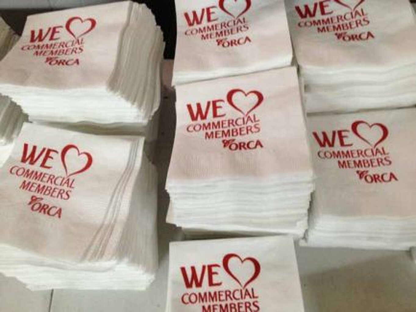 Custom printed napkins example 3
