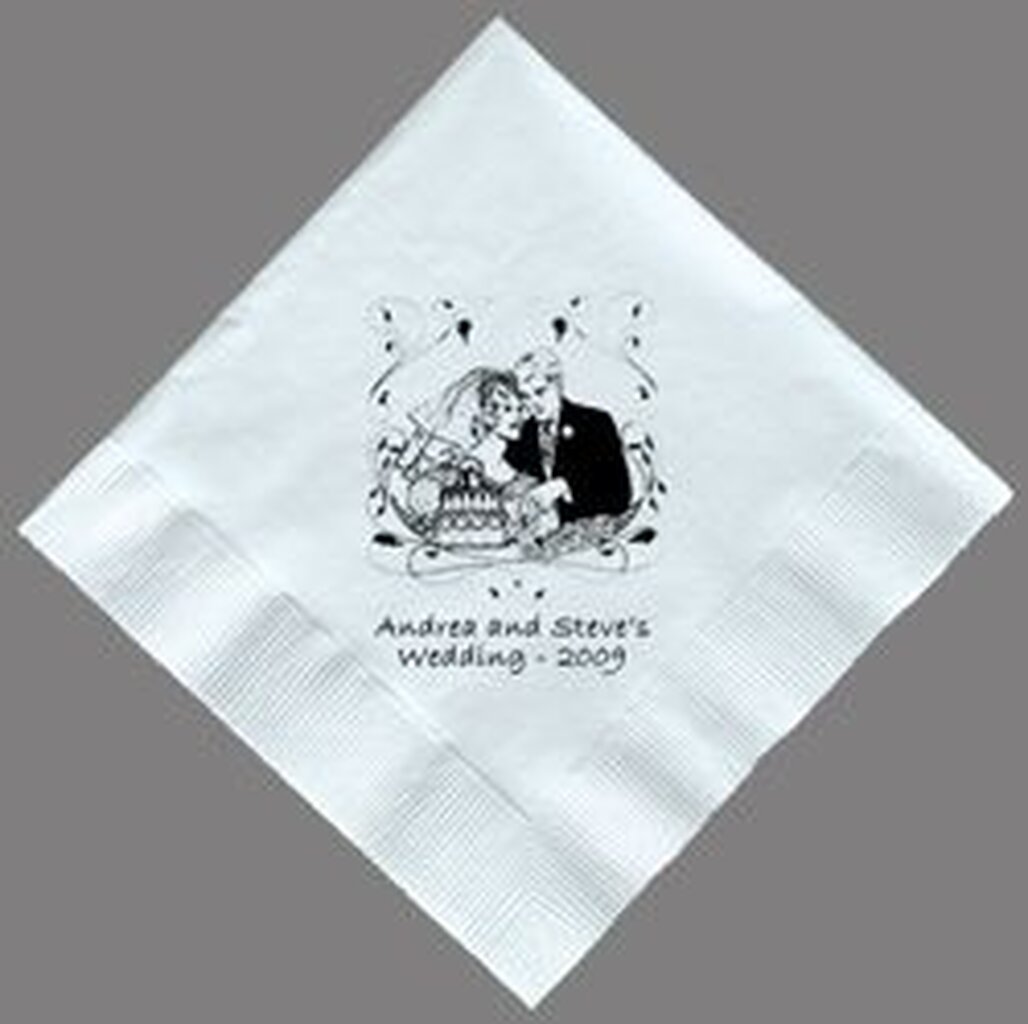 Custom printed napkins example 1