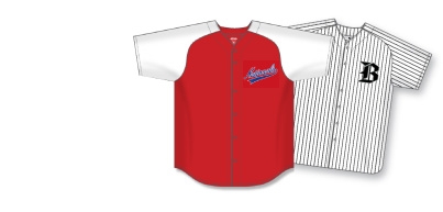Full-Button Team Baseball Jerseys