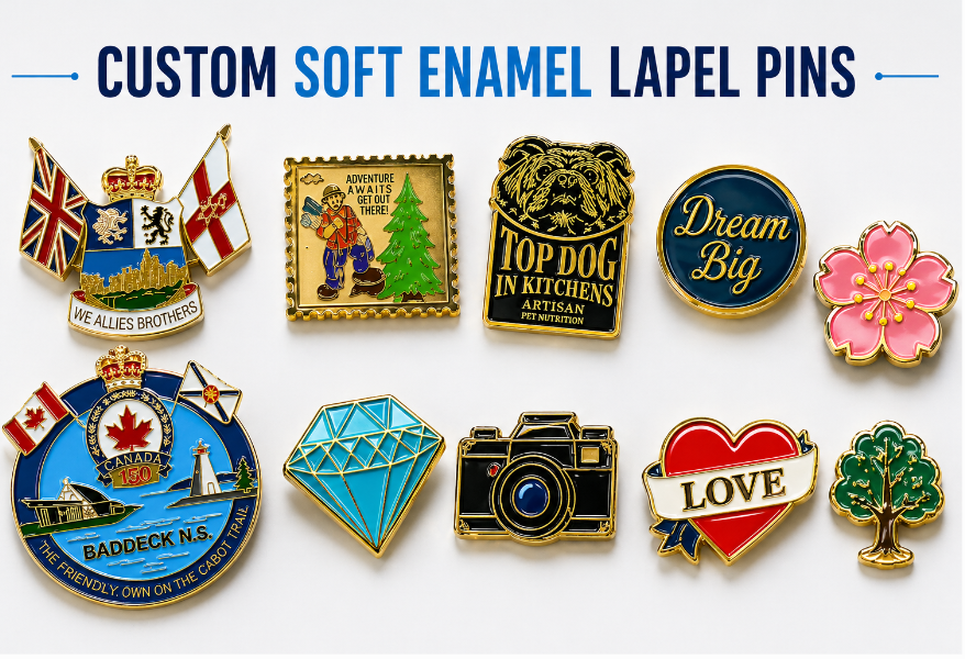 Soft Enamel Die Struck Lapel Pins