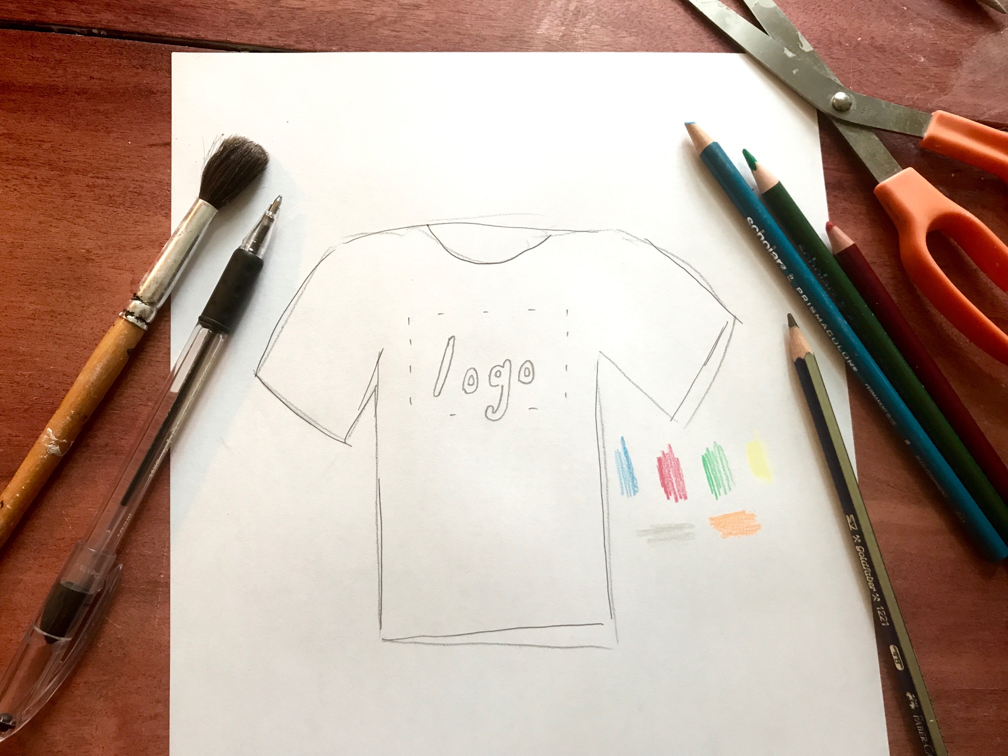 Custom t-shirt design from scratch
