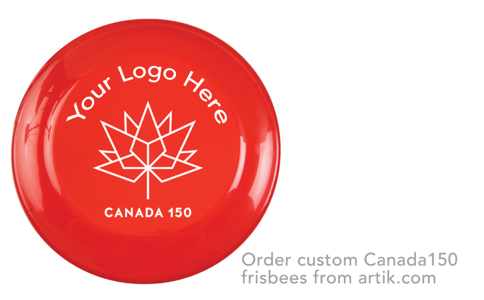 Custom Canada 150 Printed Frisbee for Canada Day!