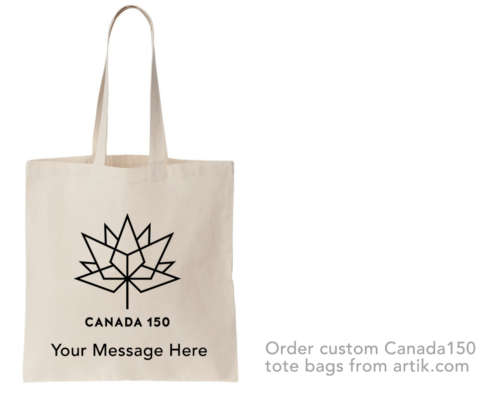 Custom Screen Printed Tote Bags for Canada 150!