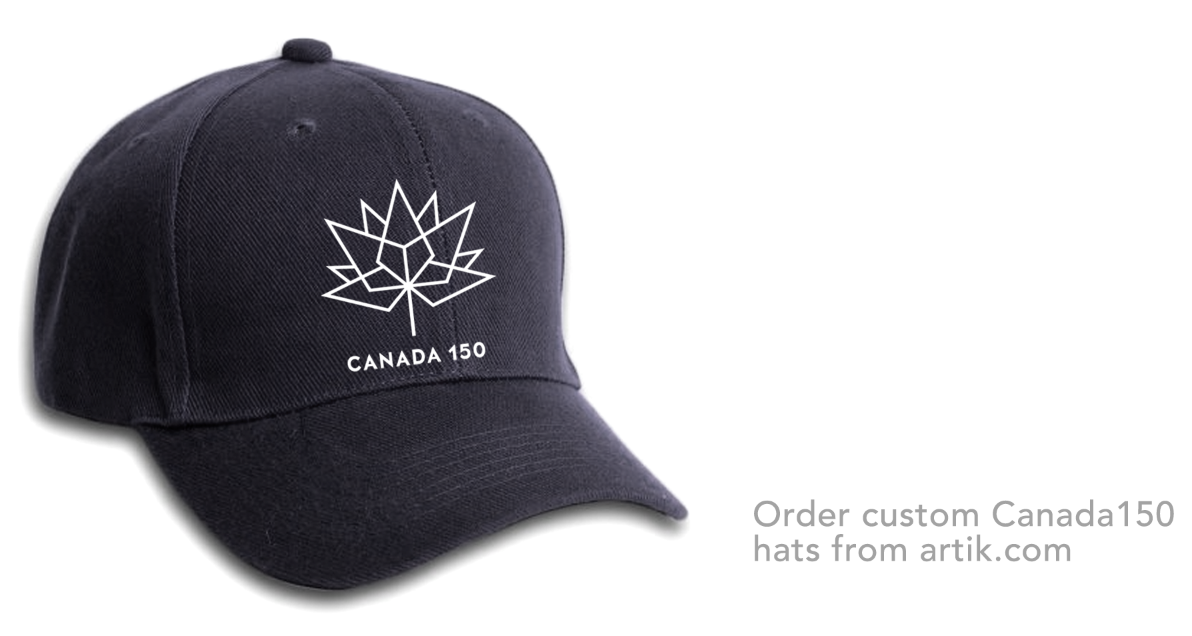 Canada 150 Embroidered Caps and Hats in Toronto