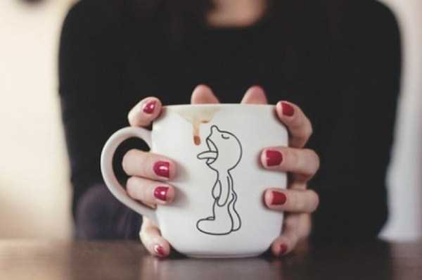 Creative coffee cup art