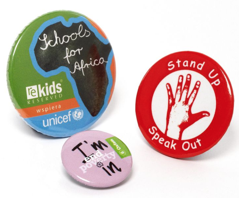 Charitable buttons Canada