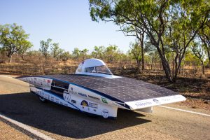 easily customize Google maps for your website Weight: 530 lbs (without driver) Power: 1400W 24% Silicon solar cells Batteries: Lithium ion Competitions: World Solar Challenge 2015 - 12th Place in Challenger Class, American Solar Challenge 2016 - 3rd Place Horizon was unveiled to the world on August 7th 2015 as the Blue Sky Solar Racing team's 8th generation car. This was the first generation to move the driving compartment to one side to maximize effiencey. The car competed in Australia for the 2015 World Solar Challenge where it placed 12th overall, 3rd in North America. In 2016 the team brought the car to the American Solar Challenge where they placed 3rd overall and 1st in Canada.