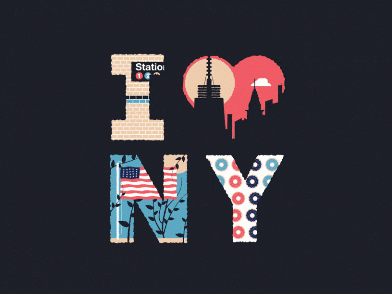 I Love NY gif created by Mat Voyce