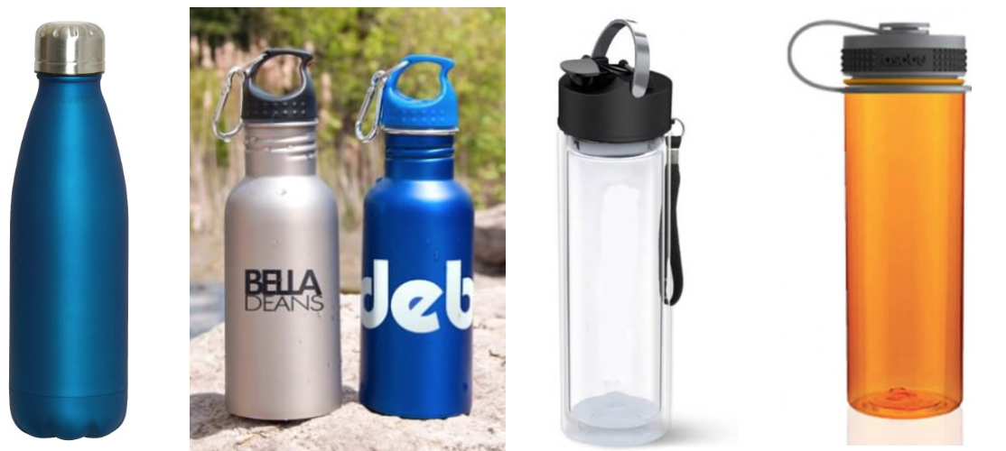 Which custom printed bottles are best? Metal vs Plastic vs Glass