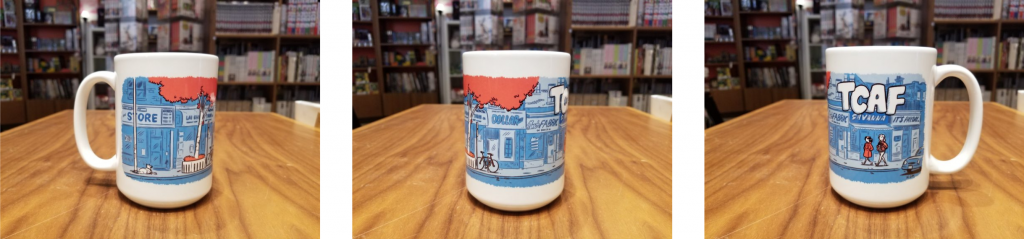 This custom mug pays homage to TCAF’s origins on Bloor Street